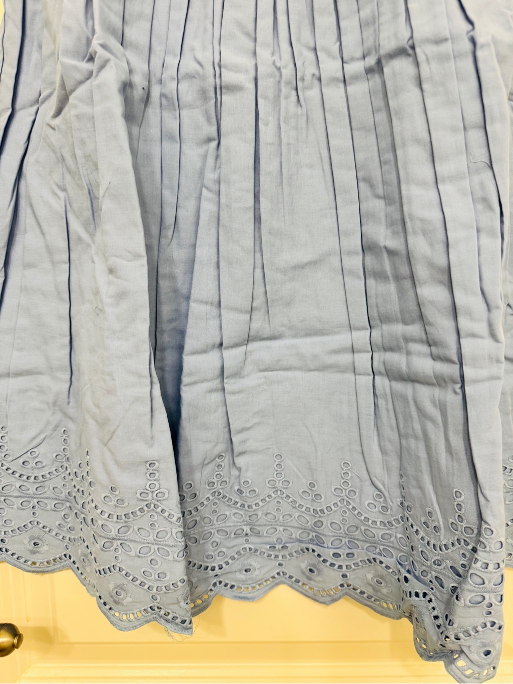 Hope & Henry Girls’ Flutter Sleeve Flower Girl Dress Cornflower Blue 12 Nwt — image 8 of 8